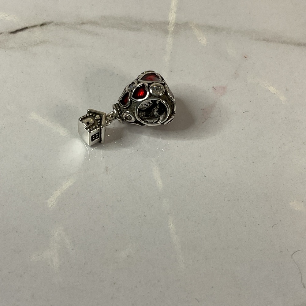 🌟S925 Sterling Silver House Hot Air Heart Balloon Charm - Picture 7 of 10